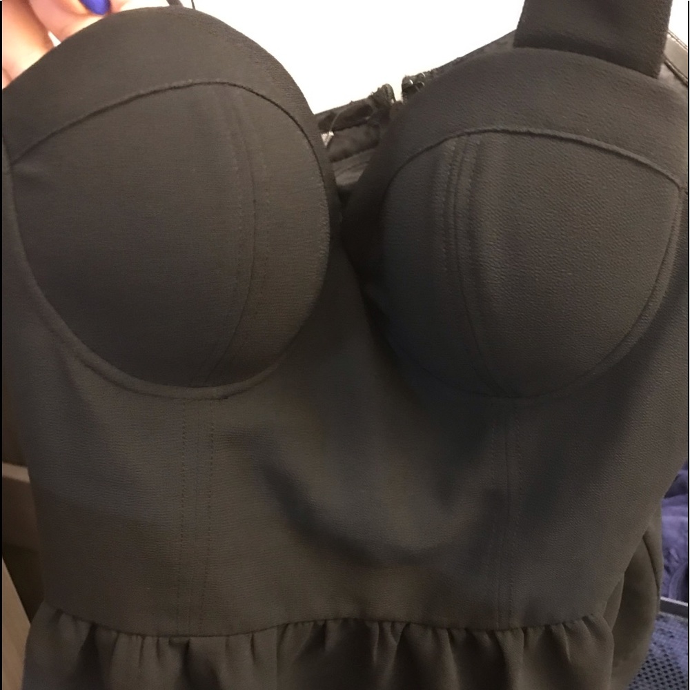 Vintage one shoulder Beaded Peplum top